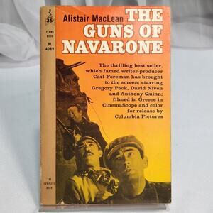 The Guns of Navarone Alistair MacLean WWII Action Adventure War Novel 1961 PB